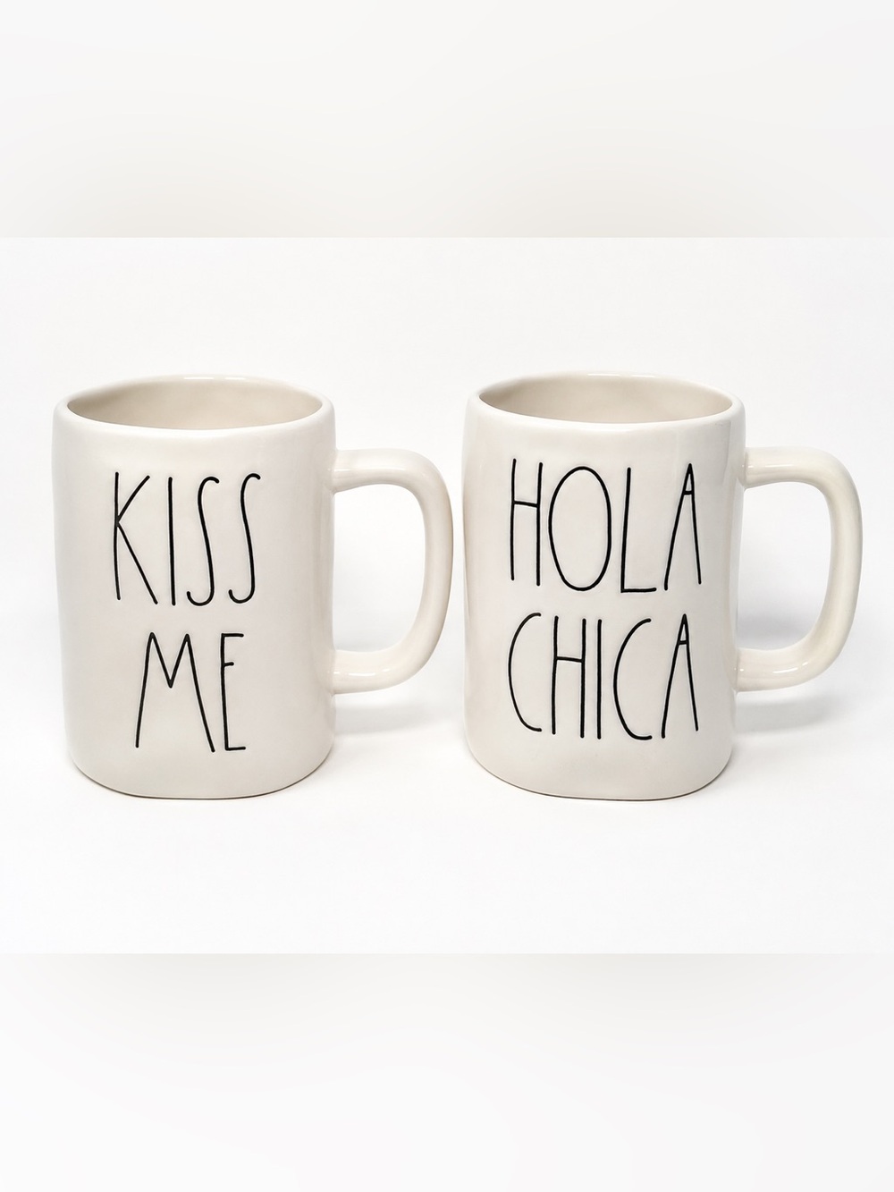 Bundle cream ‘Kiss Me’ and  'Hola Chica' Ceramic Coffee Mug